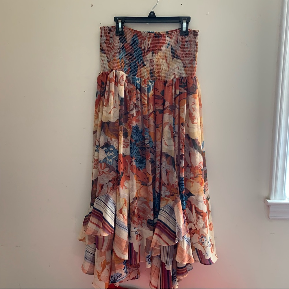 Anthropologie akemi + kin smocked skirt sz L